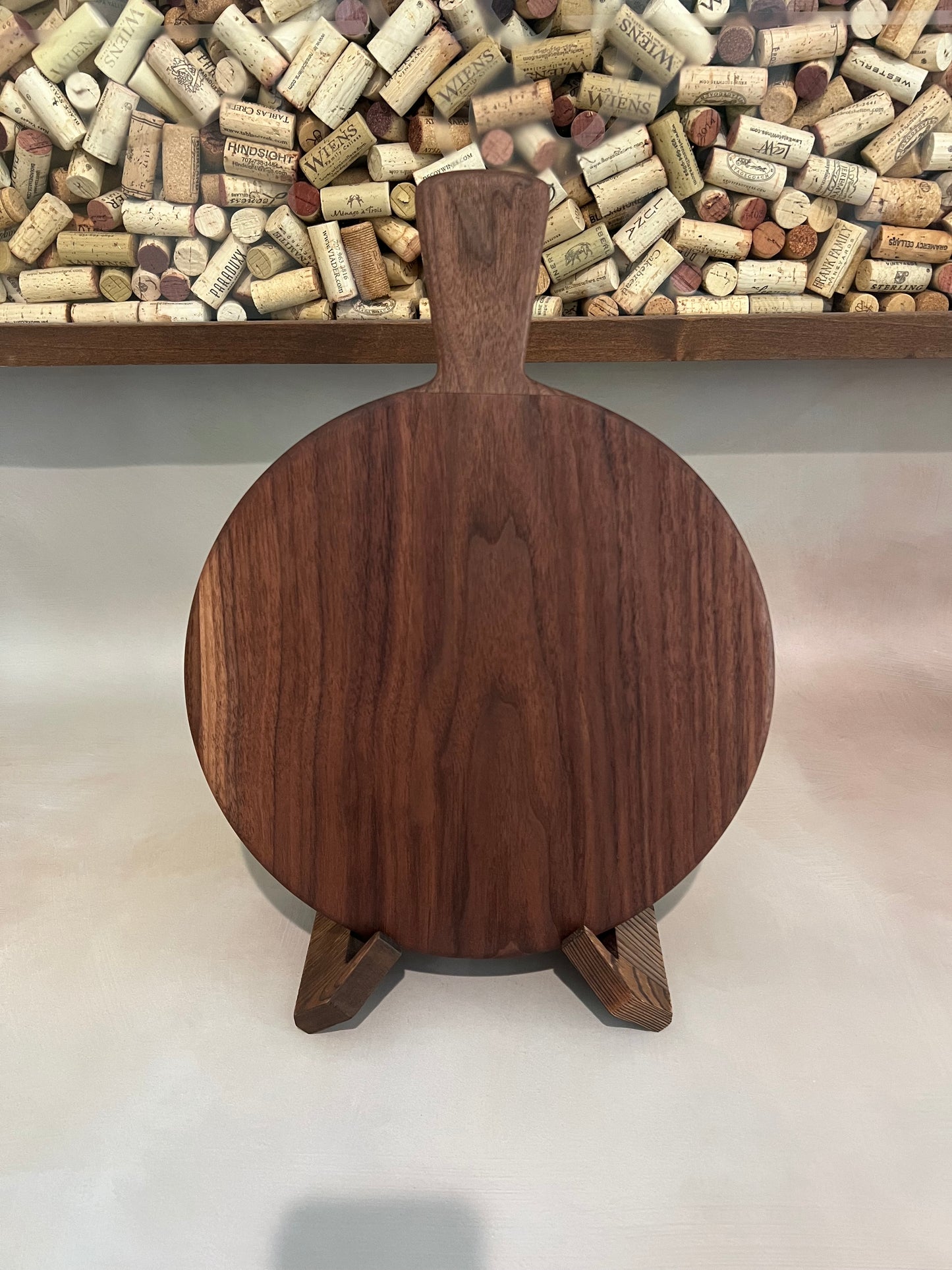Round Walnut Cheese Board